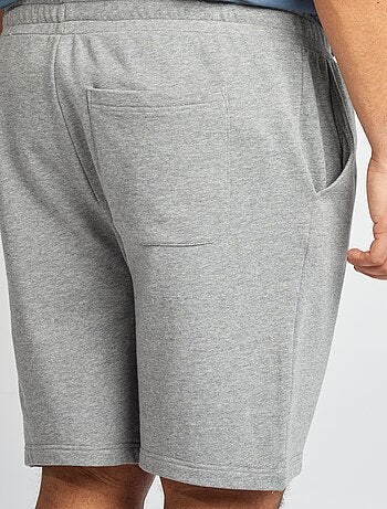Shorts in tessuto felpato