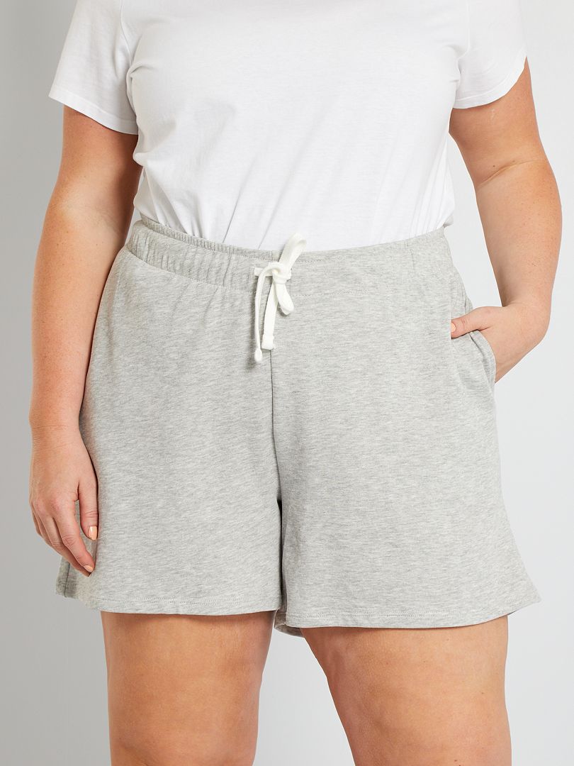 Shorts in tessuto felpato GRIGIO - Kiabi