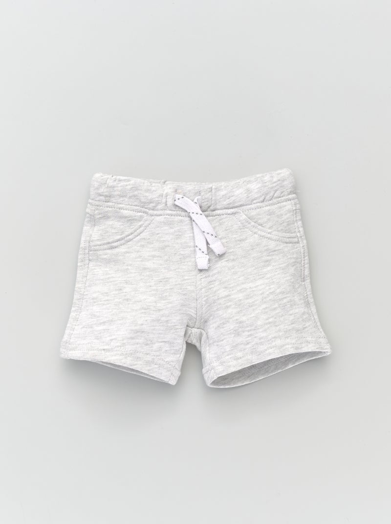 Shorts in tessuto felpato GRIGIO - Kiabi