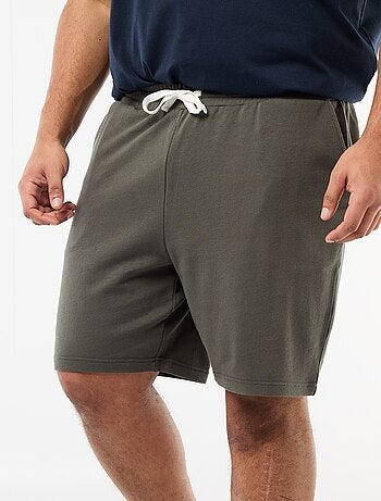 Shorts in tessuto felpato