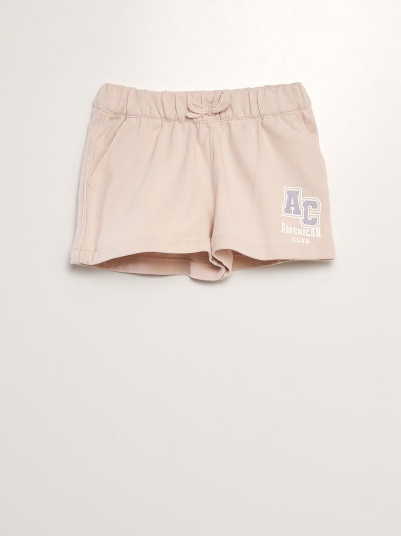 Shorts in tessuto felpato leggero BIANCO - Kiabi