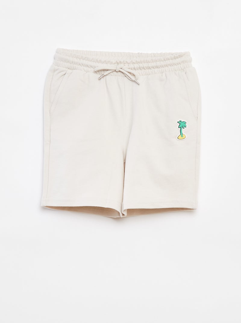 Shorts in tessuto felpato leggero Bianco - Kiabi