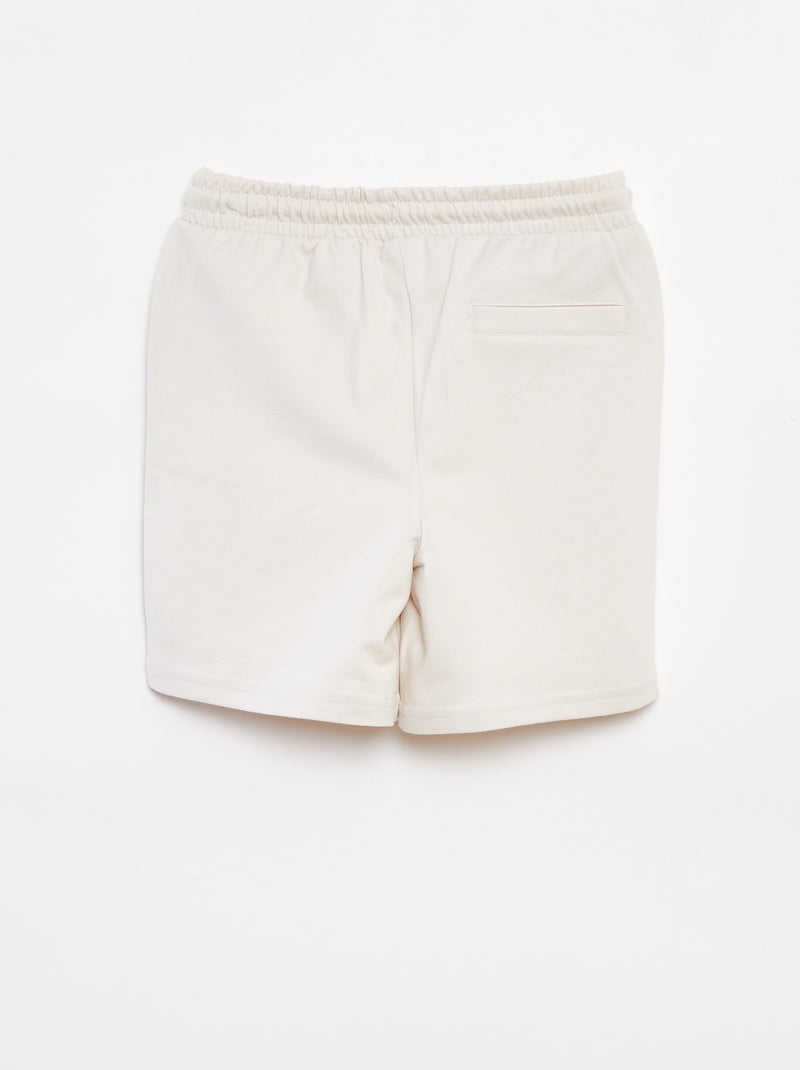 Shorts in tessuto felpato leggero Bianco - Kiabi