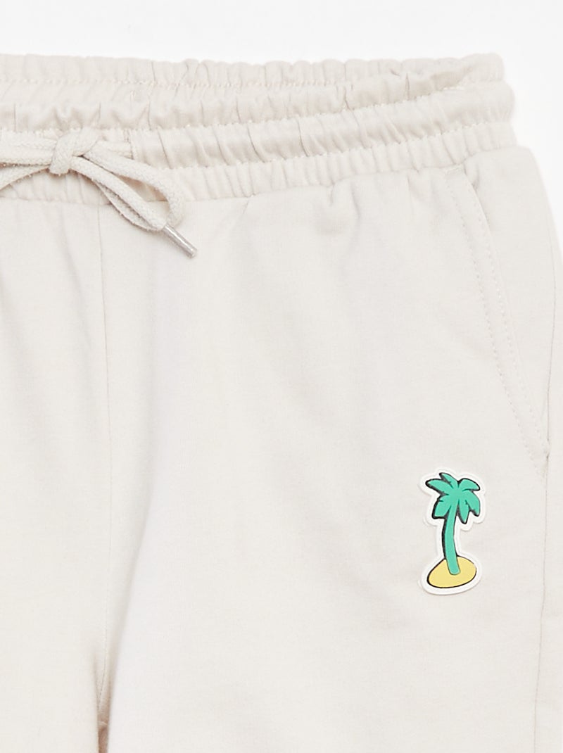 Shorts in tessuto felpato leggero Bianco - Kiabi