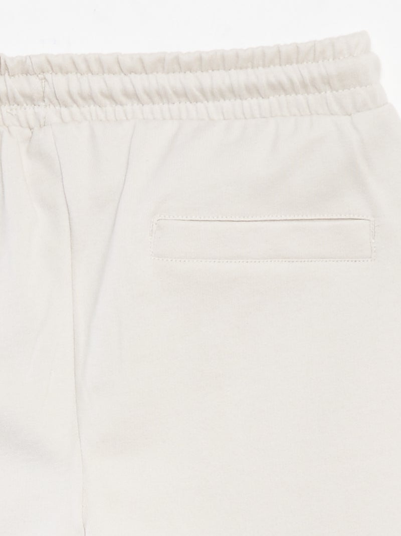 Shorts in tessuto felpato leggero Bianco - Kiabi