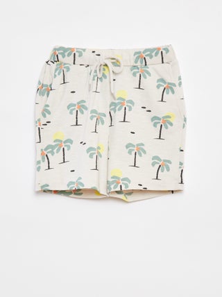 Shorts in tessuto felpato leggero