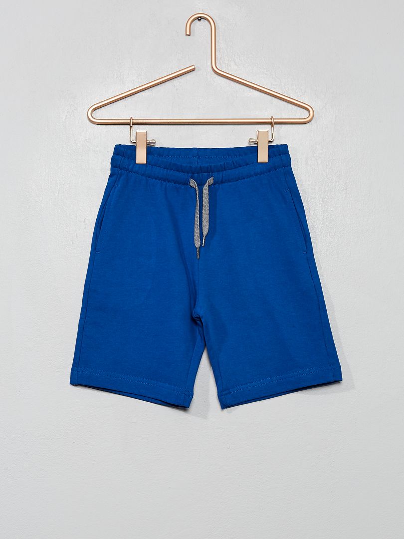 Shorts in tessuto felpato leggero blu - Kiabi