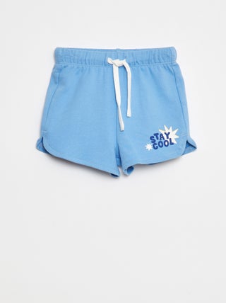 Shorts in tessuto felpato leggero con motivo - Grafik Edition