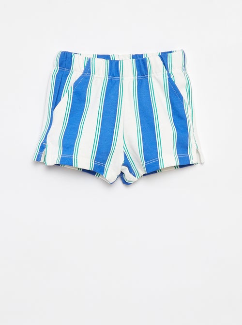 Shorts in tessuto felpato leggero con motivo - Kiabi