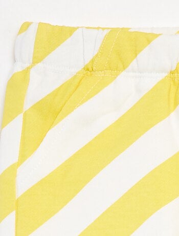 Shorts in tessuto felpato leggero con motivo