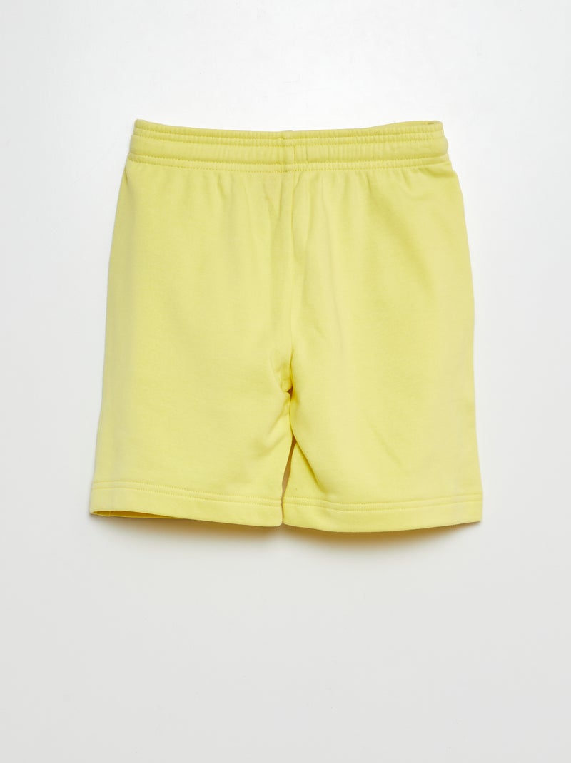 Shorts in tessuto felpato leggero giallo - Kiabi