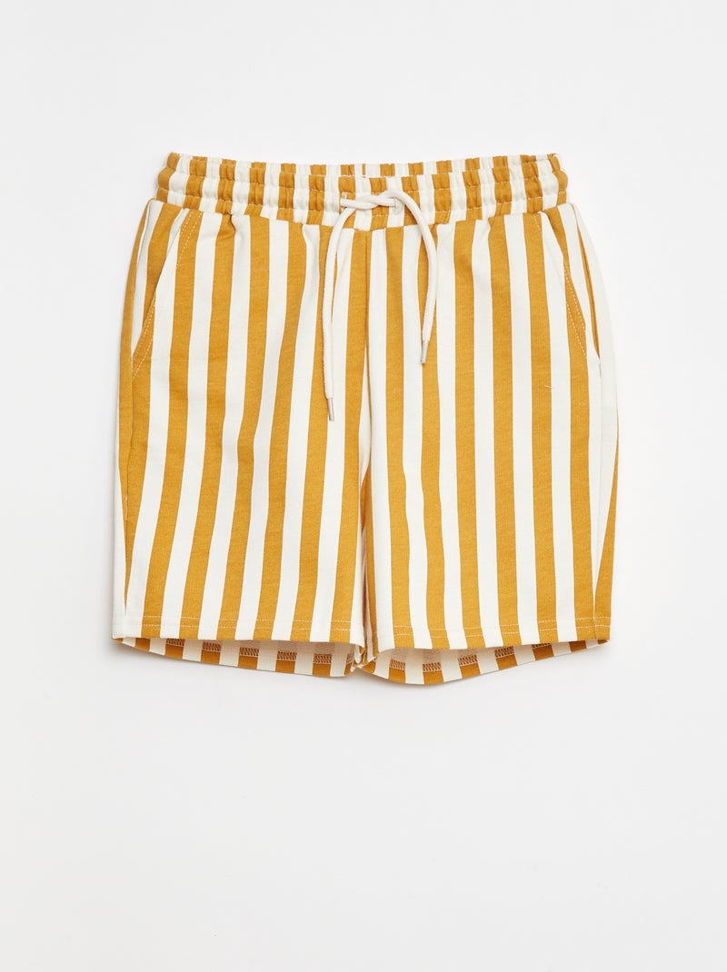 Shorts in tessuto felpato leggero Giallo - Kiabi