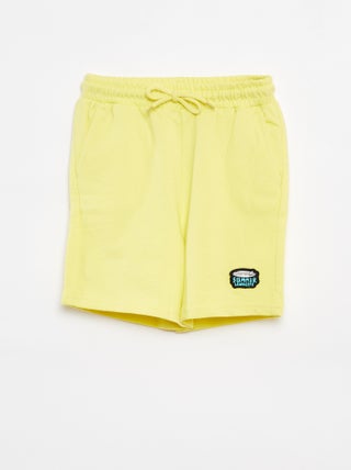 Shorts in tessuto felpato leggero
