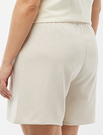 Shorts in tessuto felpato leggero