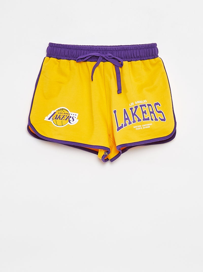 Shorts in tessuto felpato leggero 'Lakers' GIALLO - Kiabi