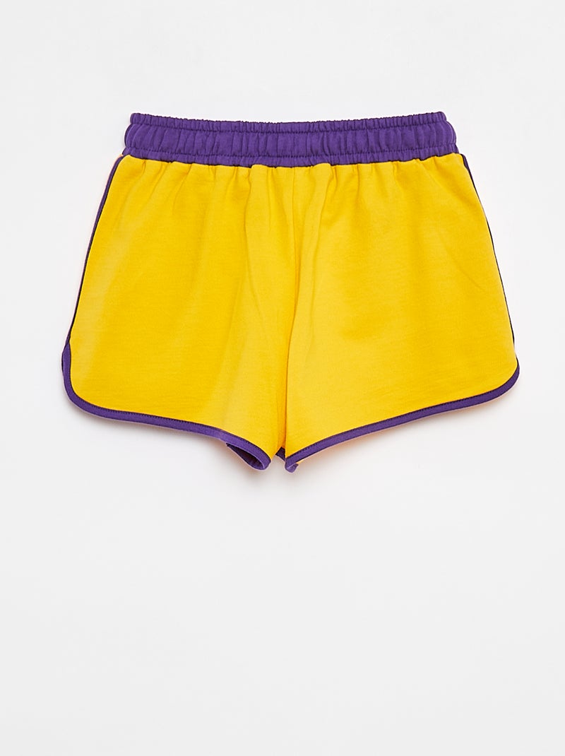 Shorts in tessuto felpato leggero 'Lakers' GIALLO - Kiabi