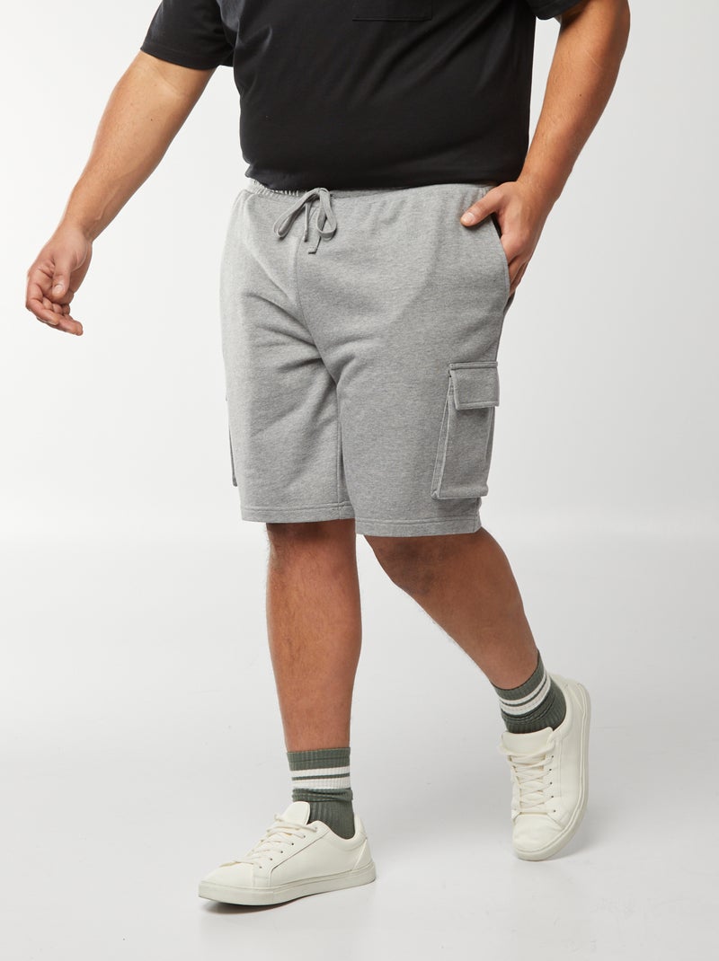 Shorts in tessuto felpato leggero multitasche GRIGIO - Kiabi