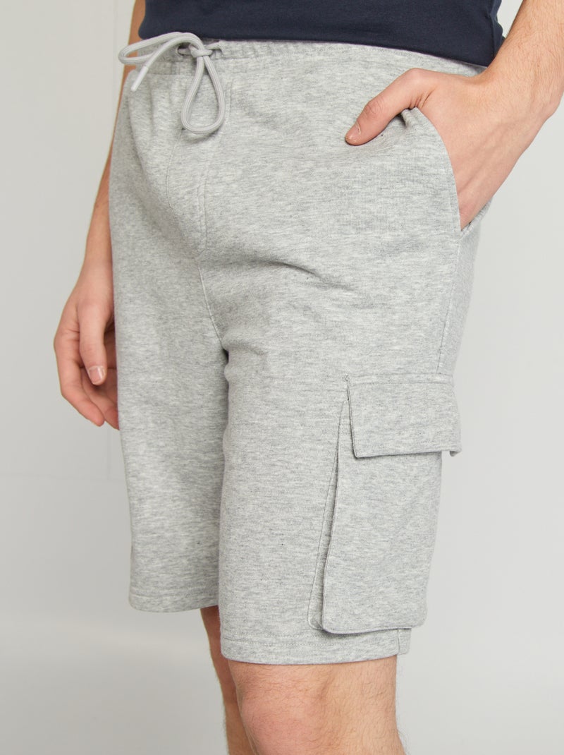 Shorts in tessuto felpato leggero multitasche GRIGIO - Kiabi