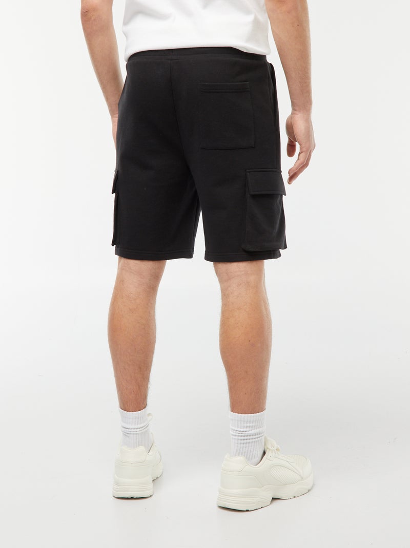 Shorts in tessuto felpato leggero multitasche nero - Kiabi