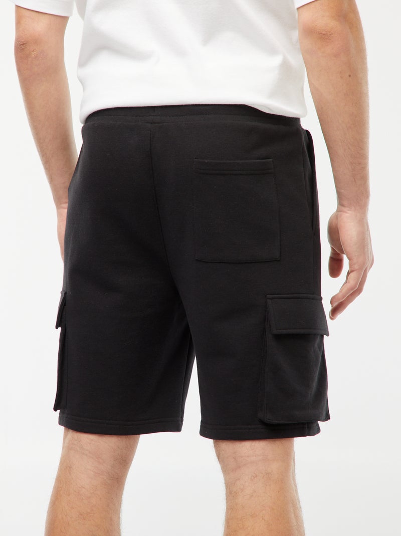 Shorts in tessuto felpato leggero multitasche nero - Kiabi