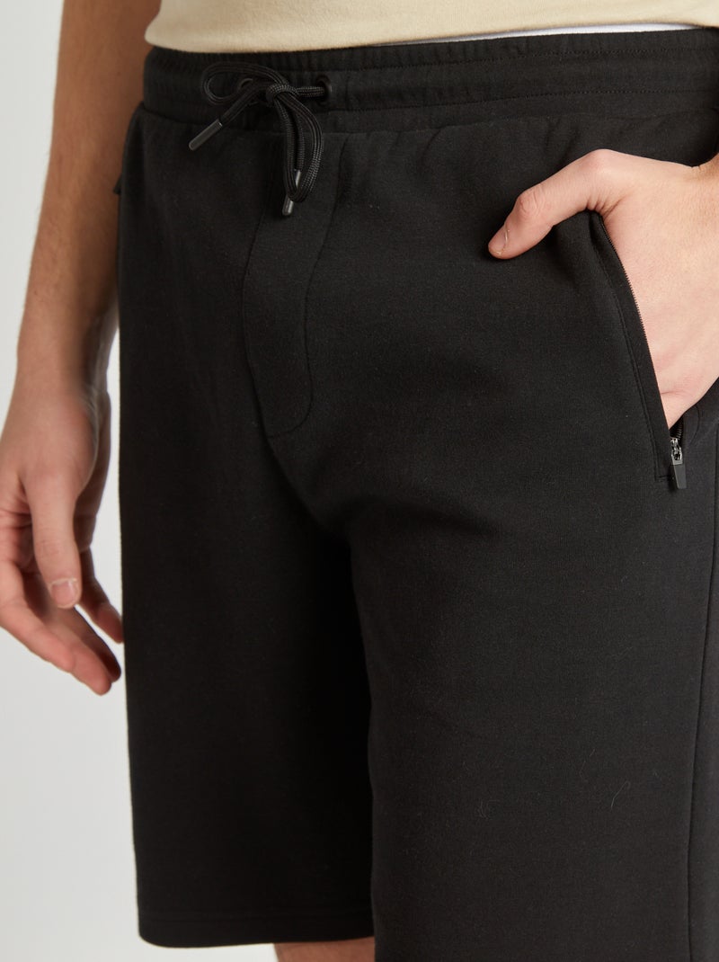 Shorts in tessuto felpato leggero nero - Kiabi
