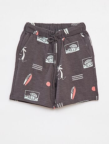 Shorts in tessuto felpato leggero