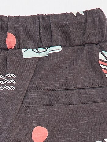 Shorts in tessuto felpato leggero