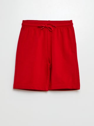 Shorts in tessuto felpato leggero