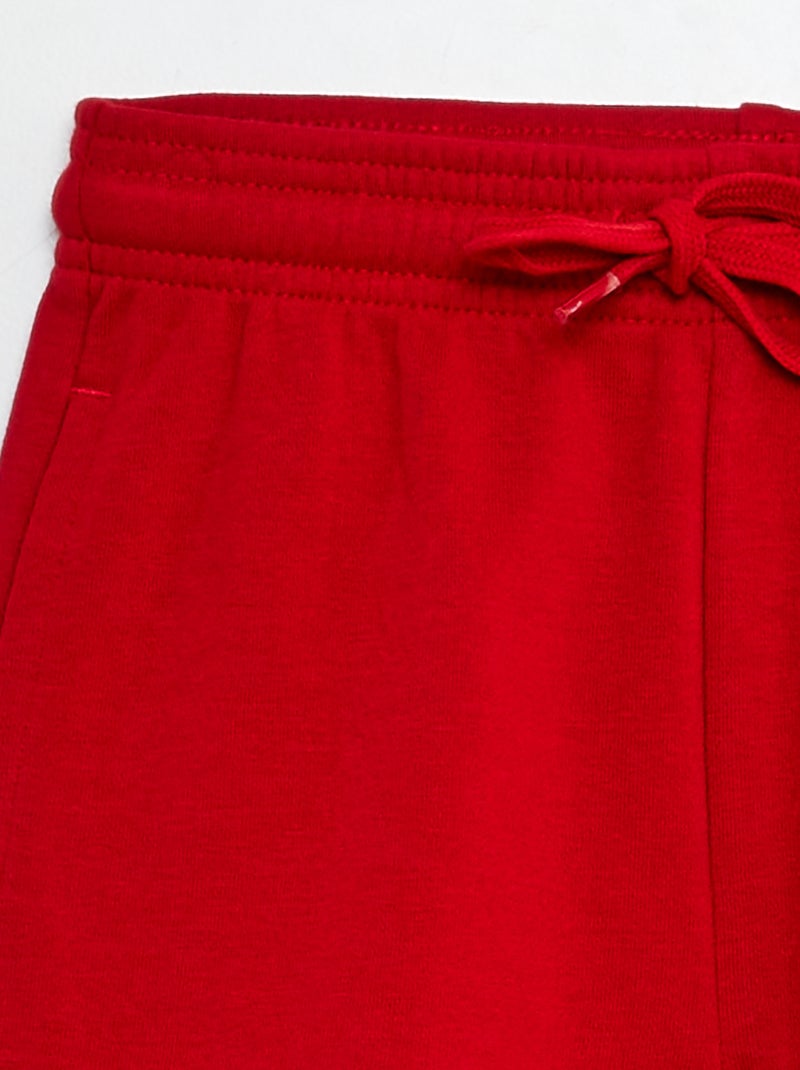 Shorts in tessuto felpato leggero ROSSO - Kiabi
