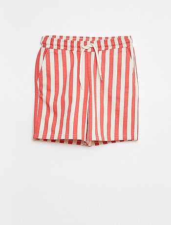 Shorts in tessuto felpato leggero