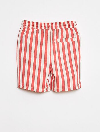Shorts in tessuto felpato leggero