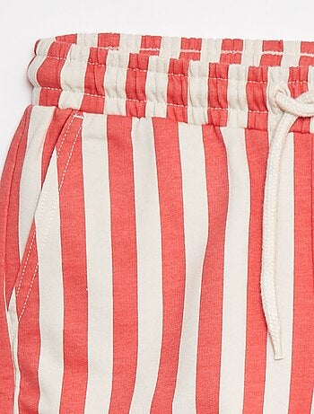 Shorts in tessuto felpato leggero