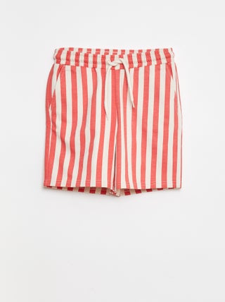 Shorts in tessuto felpato leggero