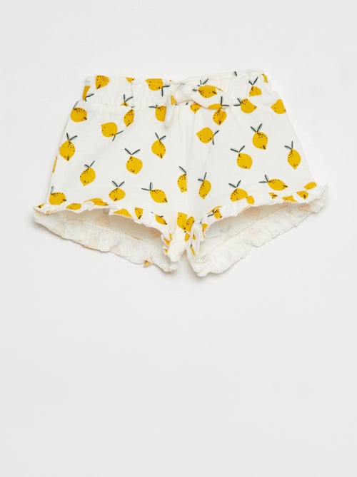 Shorts in tessuto felpato leggero stampato - Kiabi