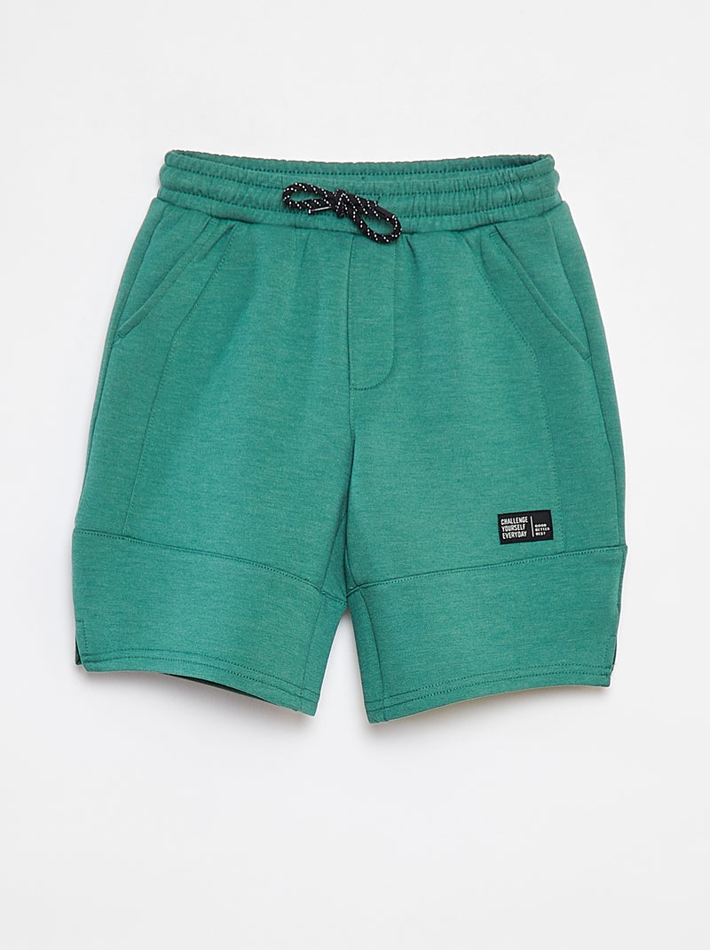 Shorts in tessuto felpato leggero  stile basketball verde - Kiabi