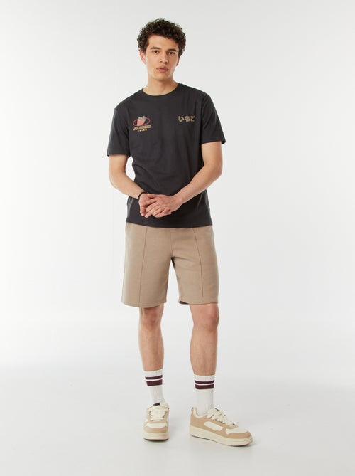 Shorts in tessuto felpato leggero tinta unita - Kiabi