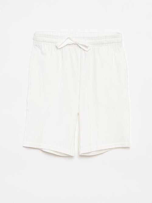 Shorts in tessuto felpato leggero tinta unita con 2 tasche - Kiabi