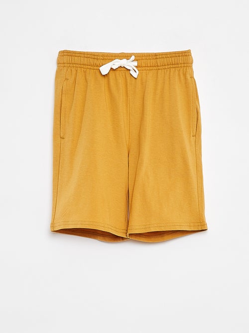 Shorts in tessuto felpato leggero tinta unita con 2 tasche - Kiabi