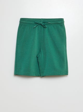 Shorts in tessuto felpato leggero