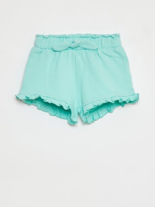 Shorts in tessuto felpato leggero