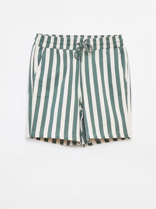 Shorts in tessuto felpato leggero