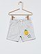     Shorts in tessuto felpato stampa 'ananas' in rilievo vista 1
