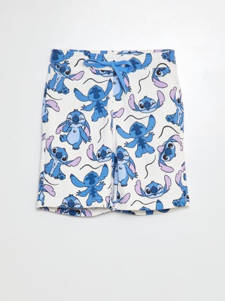 Shorts in tessuto felpato 'Stitch'