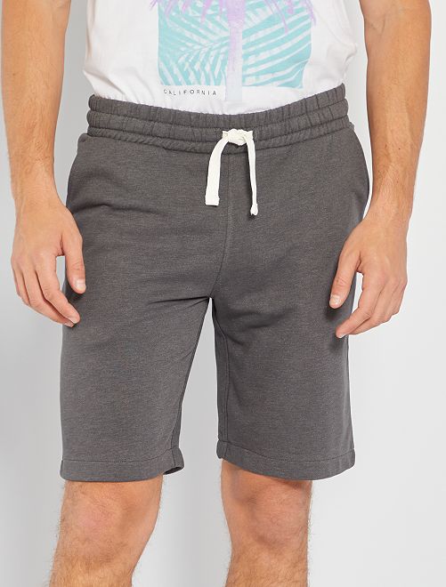 Shorts in tessuto felpato tinta unita - GRIGIO - Kiabi - 8.00€