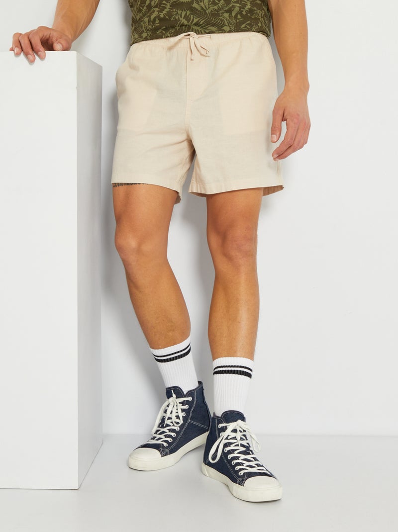 Shorts in tinta unita 'Produkt' BEIGE - Kiabi
