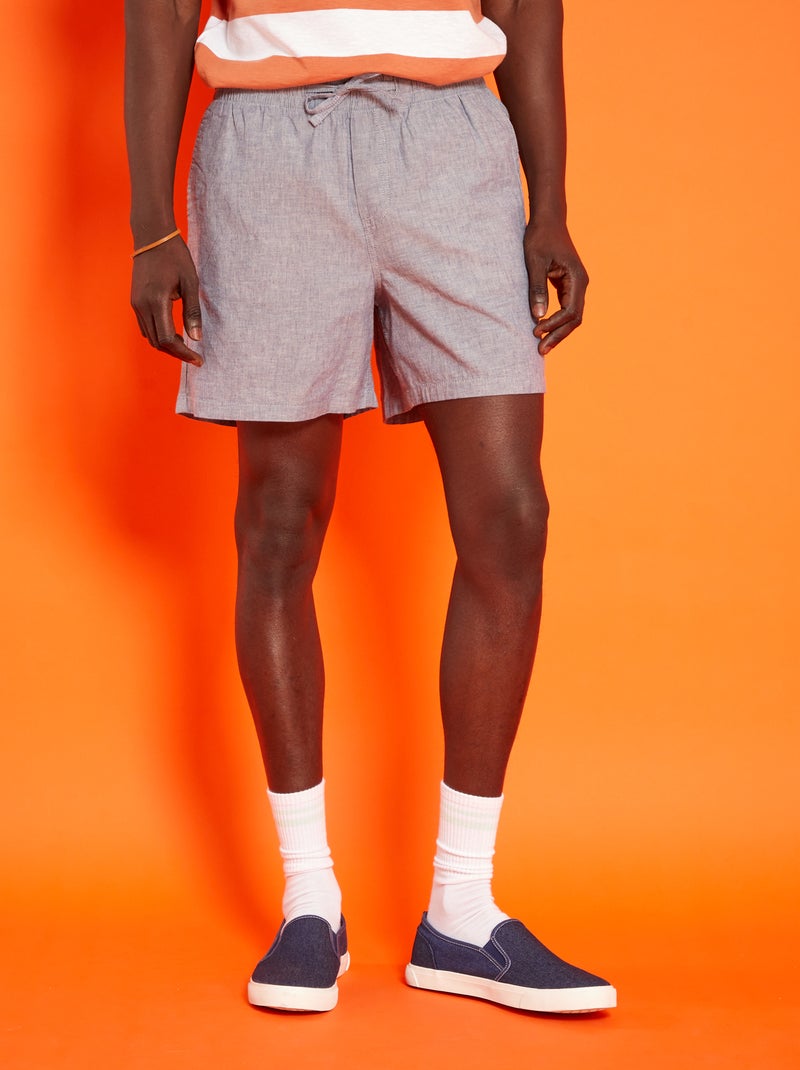 Shorts in tinta unita 'Produkt' denim - Kiabi