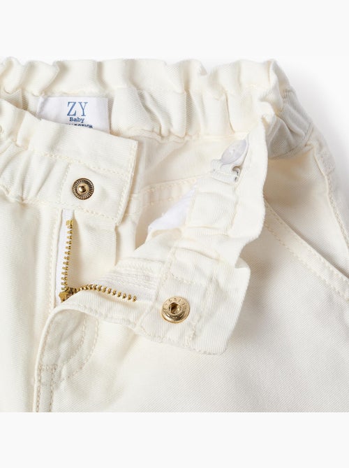 Shorts in twill con broderie anglaise - Kiabi