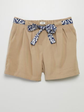 Shorts in twill con cintura stampata 'JDY'