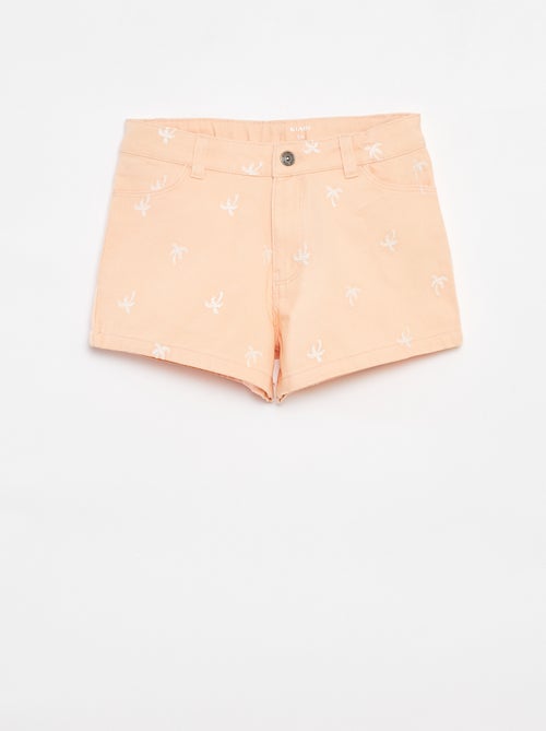 Shorts in twill con vita regolabile - Kiabi