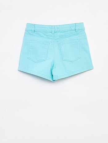 Shorts in twill con vita regolabile